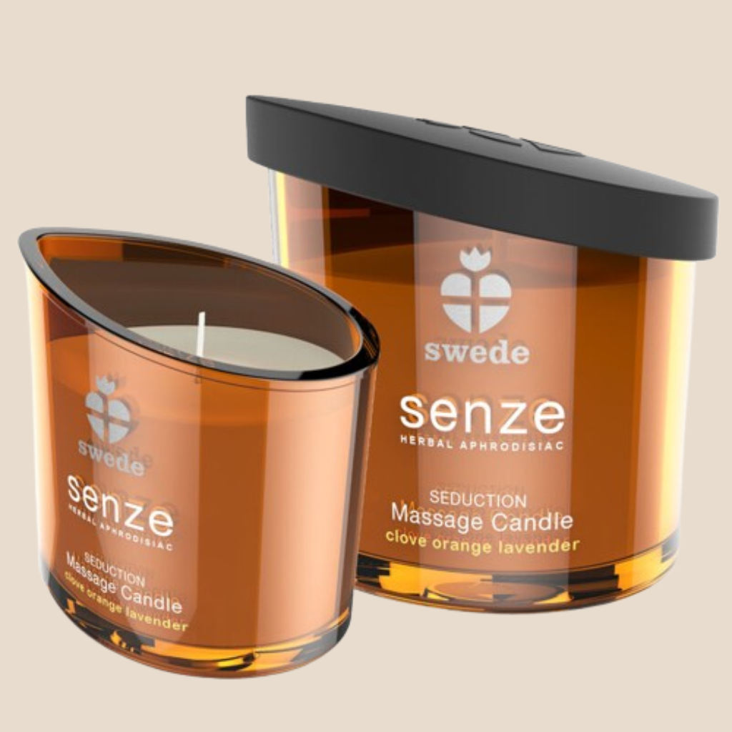 SWEDE - SENZE SEDUCTION MASSAGE CANDLE - CLOVE, ORANGE, LAVENDER