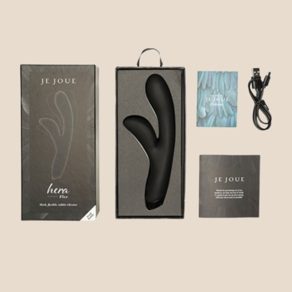 JE JOUE - VIBRADOR HERA FLEX CONEJO - NEGRO