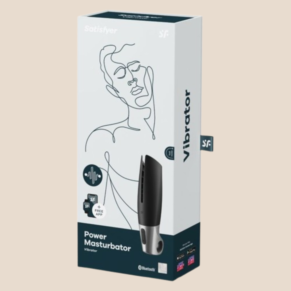 SATISFYER - MASTURBADOR POWER COM APP PRETO