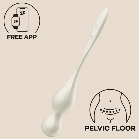 SATISFYER - BOLAS VIBRATÓRIAS DE KEGEL LOVE BIRDS BRANCO-0