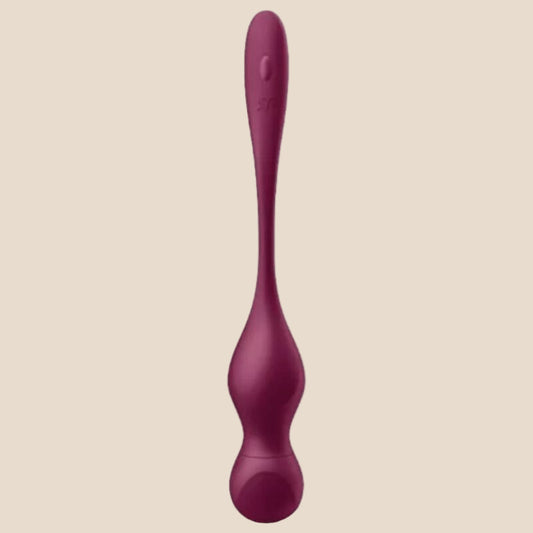 SATISFYER - LOVE BIRDS VARY BOLAS VIBRATÓRIAS APLICATIVO GRATUITO VINHO TINTO-1