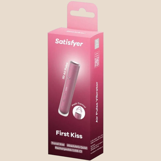 SATISFYER - ESTIMULADOR DE CLITÓRIS FIRST KISS WAVE GARNET-1