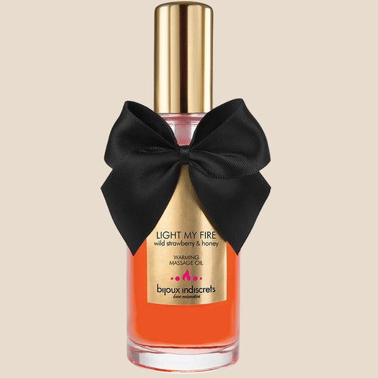 BIJOUX - ÓLEO DE MASSAGEM EFEITO CALOR AROMA DE MORANGO-0