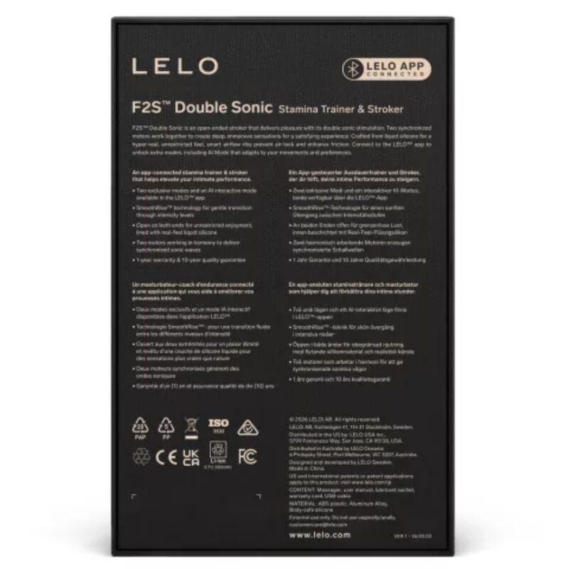 LELO - F2S DUPLO SÔNICO PARA HOMENS COM DUPLA ESTIMULAÇÃO SÔNICA AZUL-PETRÓLEO-4