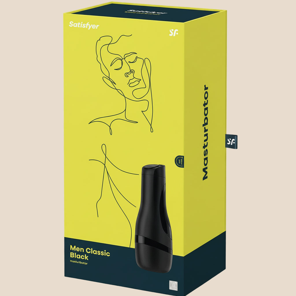 SATISFYER - MASTURBADOR MEN CLASSIC PRETO-1