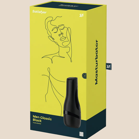 SATISFYER - MASTURBADOR MEN CLASSIC PRETO-1
