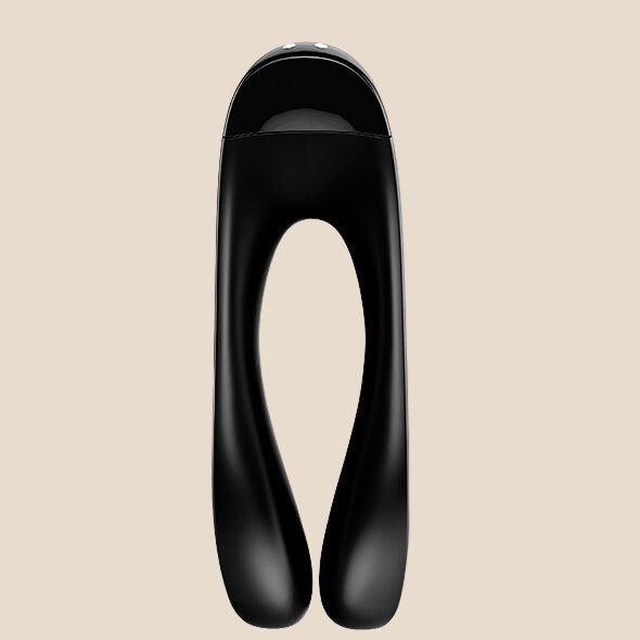 SATISFYER - VIBRADOR DE DEDO CANDY CANE PRETO-3