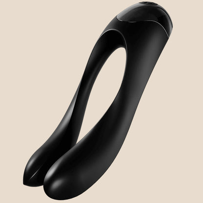 SATISFYER - VIBRADOR DE DEDO CANDY CANE PRETO-0