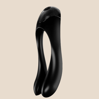 SATISFYER - VIBRADOR DE DEDO CANDY CANE PRETO-5