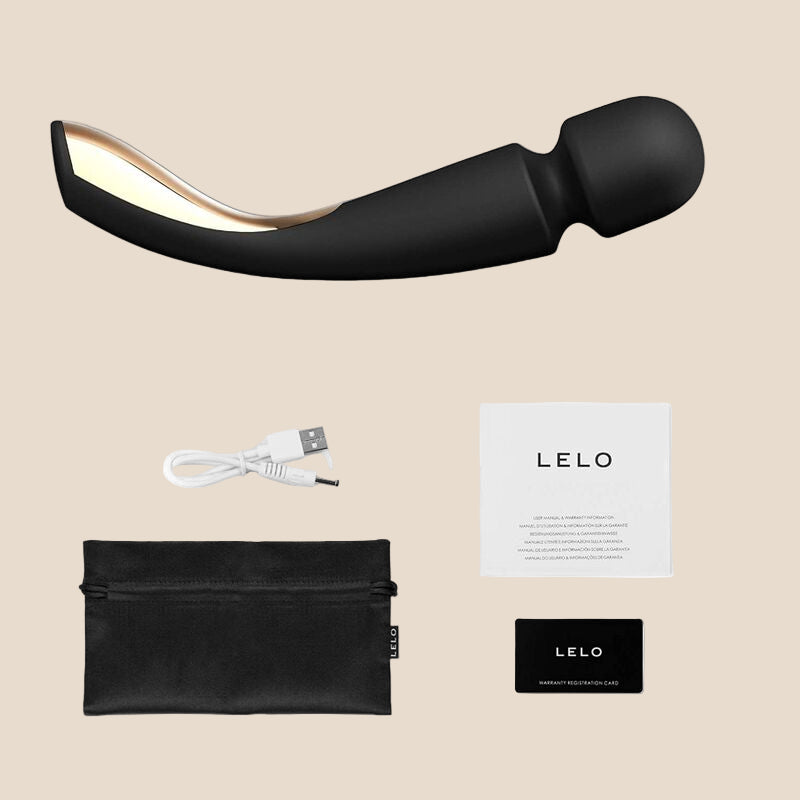 LELO - SMART MEDIUM WAND 2 MASSAGER PRETO-4