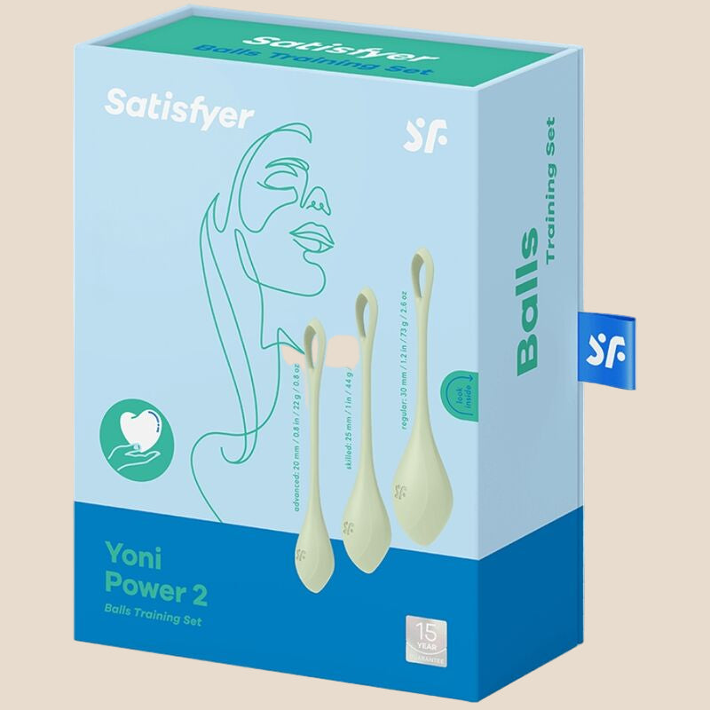 SATISFYER - CONJUNTO DE TREINO YONI POWER 2 VERDE-2