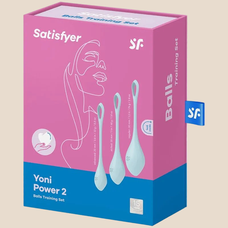 SATISFYER - CONJUNTO DE TREINO YONI POWER 2 AZUL-2