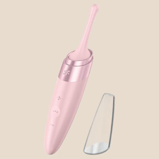 SATISFYER - ESTIMULADOR DE CLITÓRIS TWIRLING DELIGHT ROSA-0