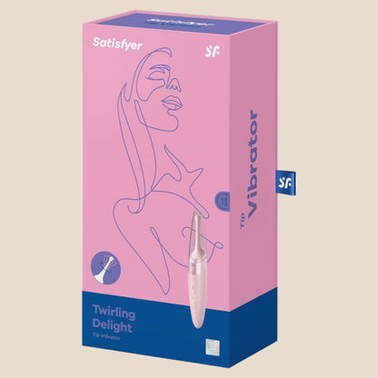 SATISFYER - ESTIMULADOR DE CLITÓRIS TWIRLING DELIGHT ROSA-2