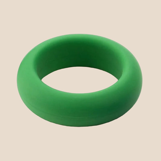 JE JOUE - ANEL DE SILICONE VERDE CHOKE MÉDIO-1