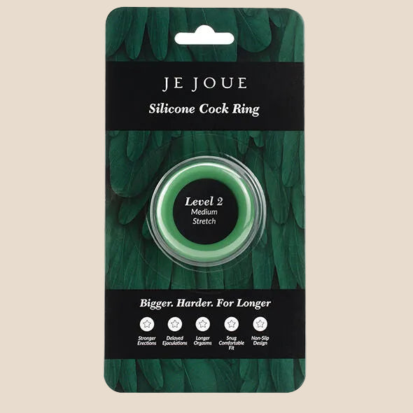 JE JOUE - ANEL DE SILICONE VERDE CHOKE MÉDIO-3