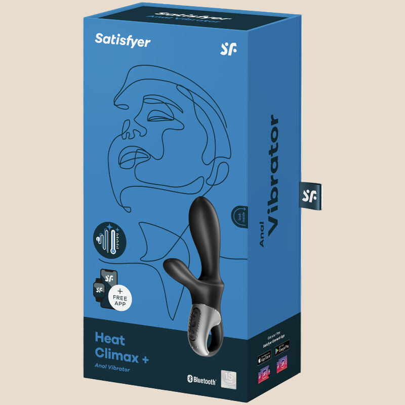 SATISFYER - HEAT CLIMAX+ APP VIBRADOR ANAL PRETO-3