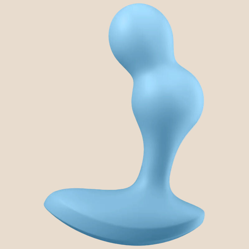 SATISFYER - APLICATIVO DE PLUGUE VIBRATÓRIO DEEP DIVER AZUL-1