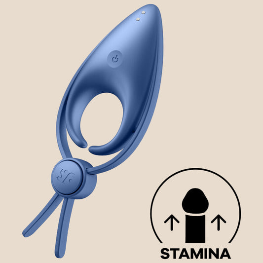 SATISFYER - VIBRADOR SNIPER RING AZUL-0