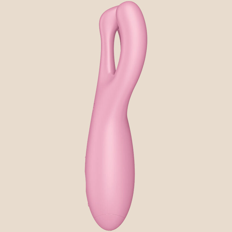 SATISFYER - APP VIBRADOR THREESOME 4 ROSA-2