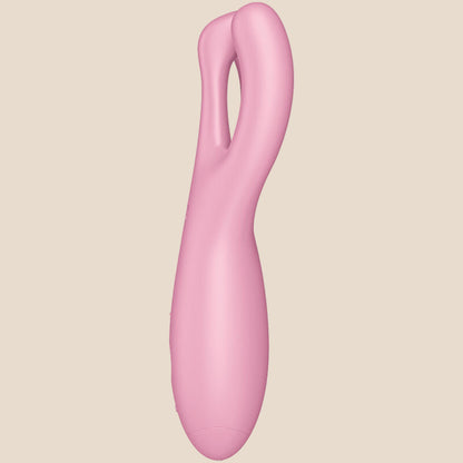 SATISFYER - APP VIBRADOR THREESOME 4 ROSA-2