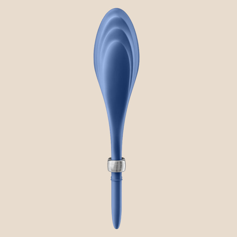 SATISFYER - VIBRADOR DE ANEL DUELISMO AZUL-2