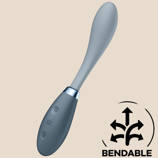 SATISFYER - MULTI VIBRADOR G-SPOT FLEX 3 CINZA-0