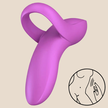 SATISFYER - VIBRADOR DE DEDO BOLD LOVER ROSA-0