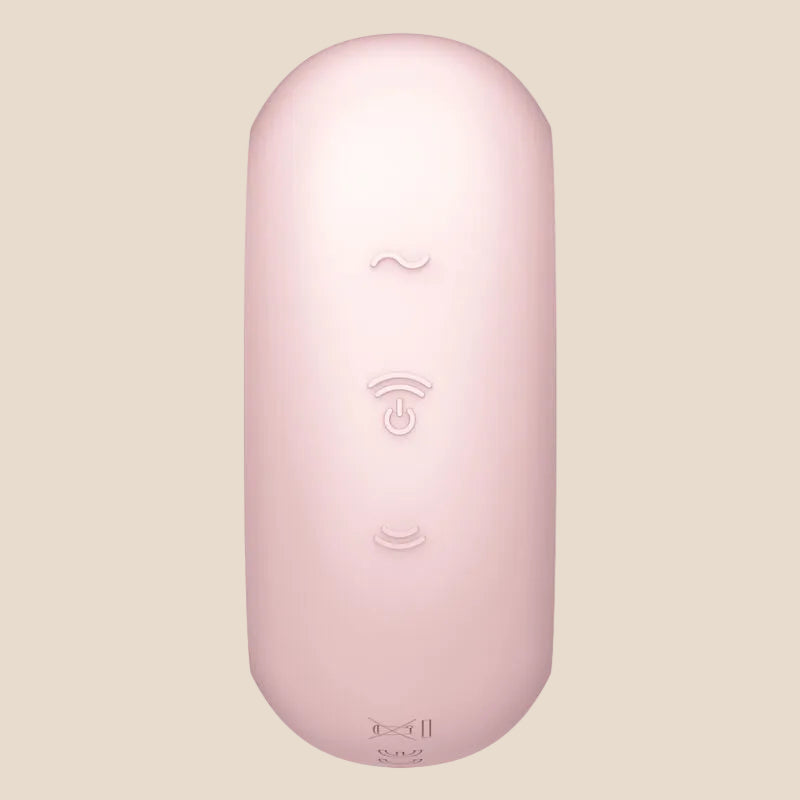 SATISFYER - PRO TO GO 3 ESTIMULADOR E VIBRADOR DE PULSO DE AR DUPLO ROSA-3