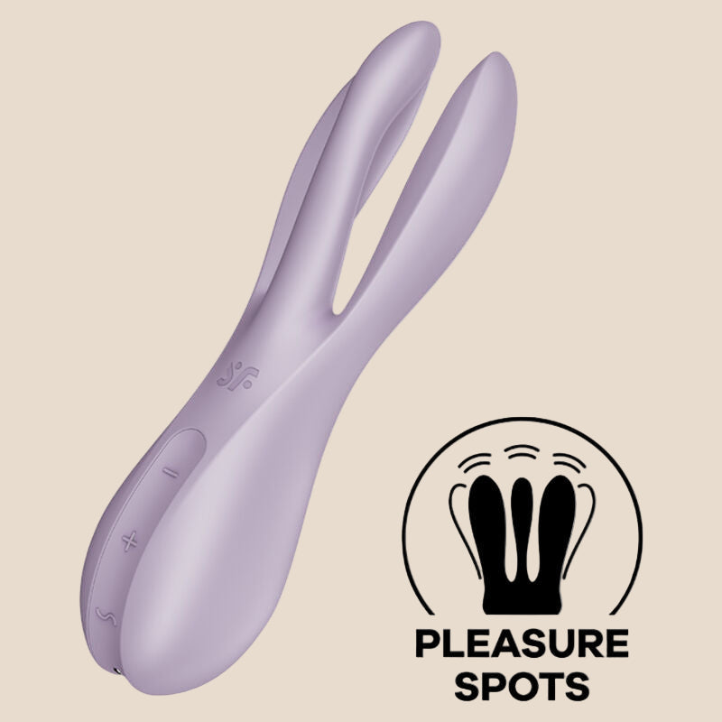 SATISFYER - VIBRADOR THREESOME 2 VIOLETA-0