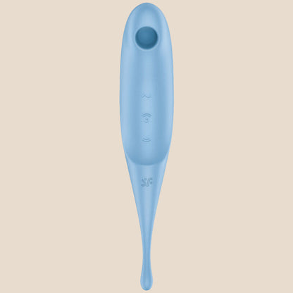 SATISFYER - ESTIMULADOR E VIBRADOR DE PULSO TWIRLING PRO AIR AZUL-1
