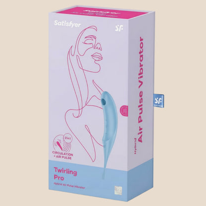 SATISFYER - ESTIMULADOR E VIBRADOR DE PULSO TWIRLING PRO AIR AZUL-3