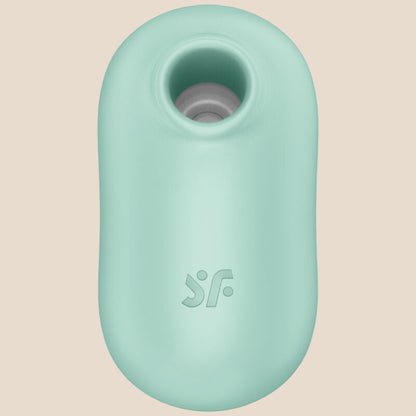 SATISFYER - PRO TO GO 2 ESTIMULADOR E VIBRADOR DE PULSO DE AR DUPLO VERDE-1