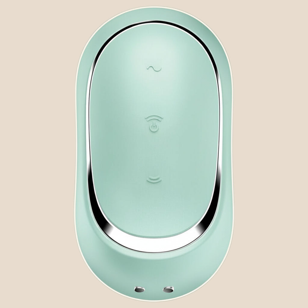 SATISFYER - PRO TO GO 2 ESTIMULADOR E VIBRADOR DE PULSO DE AR DUPLO VERDE-3