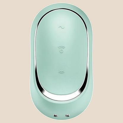 SATISFYER - PRO TO GO 2 ESTIMULADOR E VIBRADOR DE PULSO DE AR DUPLO VERDE-3