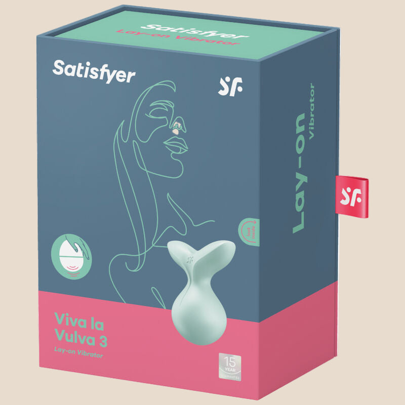 SATISFYER - VIBRADOR LAY-ON VIVA LA VULVA 3 VERDE-3