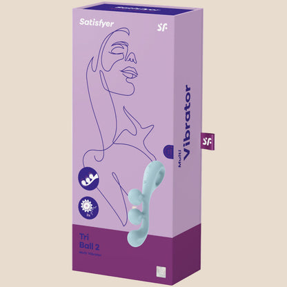 SATISFYER - MULTI VIBRADOR TRI BALL 2 AZUL-3