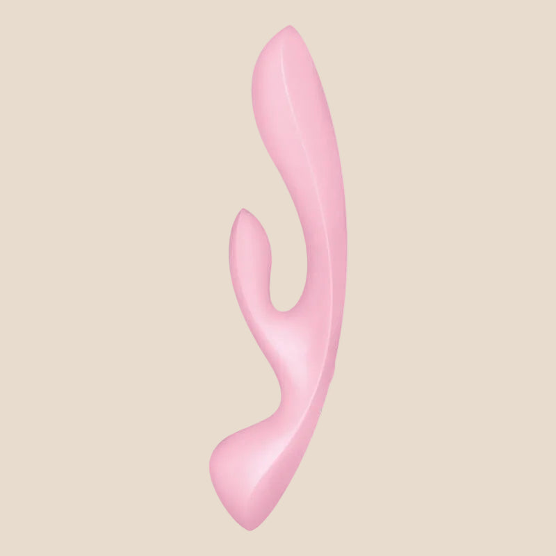 SATISFYER - VIBRAO HÍBRIDA TRIPLE OH ROSA-1