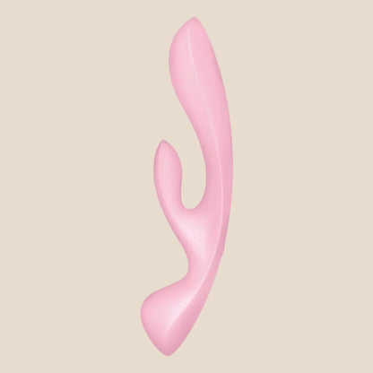SATISFYER - VIBRAO HÍBRIDA TRIPLE OH ROSA-1