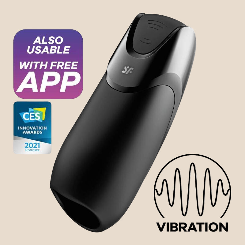 SATISFYER - MEN VIBRATION+ PRETO-0