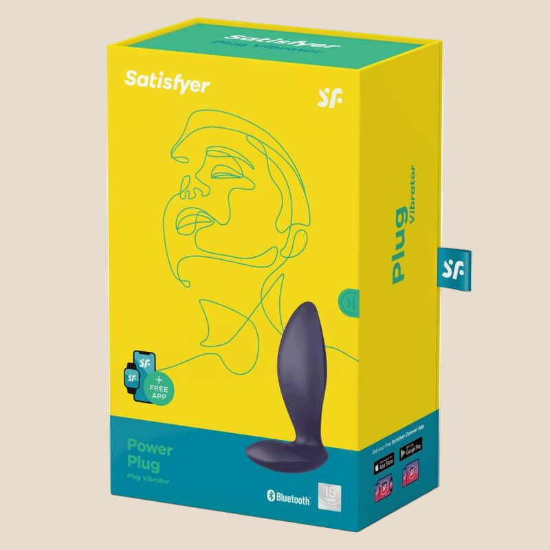 SATISFYER - PLUGUE DE ALIMENTAO ROXO-1