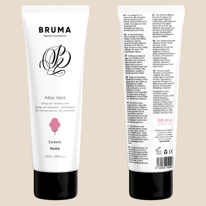 BRUMA - GEL DESLIZANTE DE ALOE VERA SABOR DOCES 100 ML-0