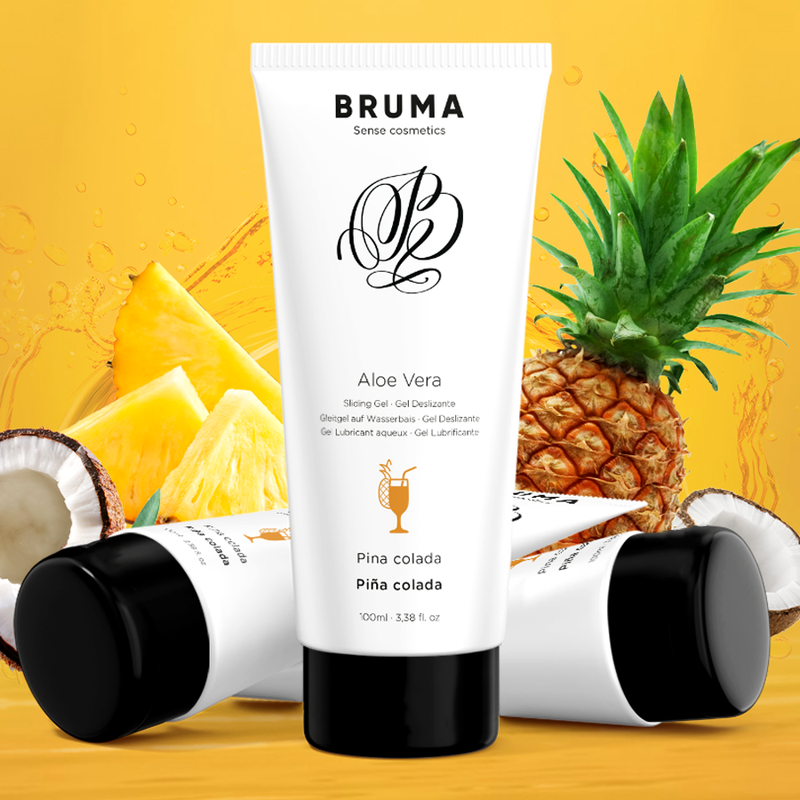 BRUMA - GEL DESLIZANTE DE ALOE VERA SABOR PINA COLADA 100 ML-5