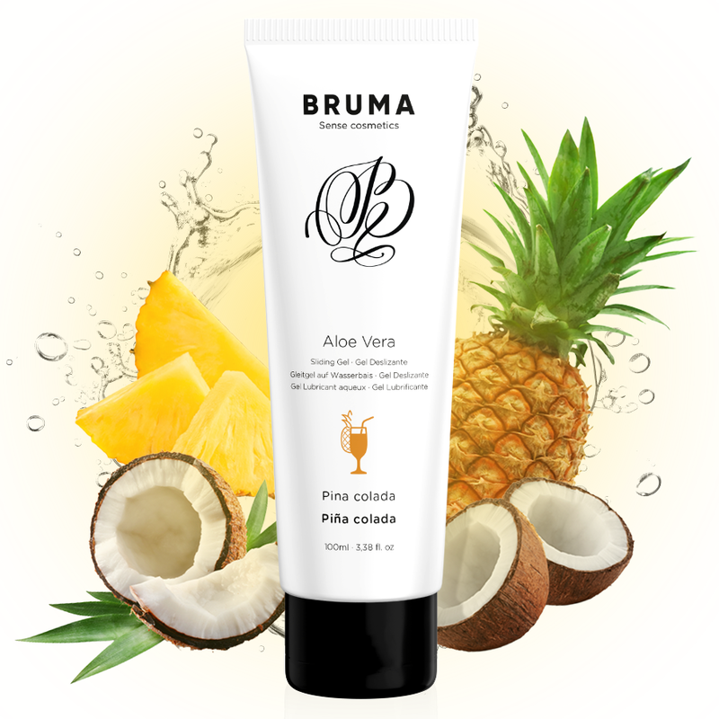 BRUMA - GEL DESLIZANTE DE ALOE VERA SABOR PINA COLADA 100 ML-2