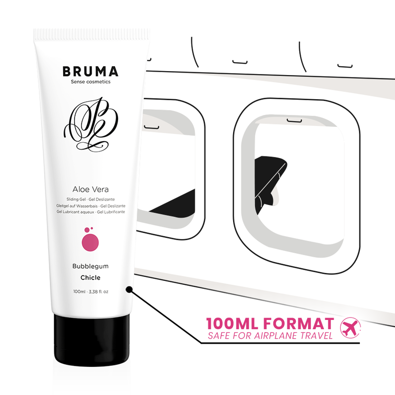 BRUMA - GEL DESLIZANTE DE ALOE VERA SABOR BUBBLEGUM 100 ML-4