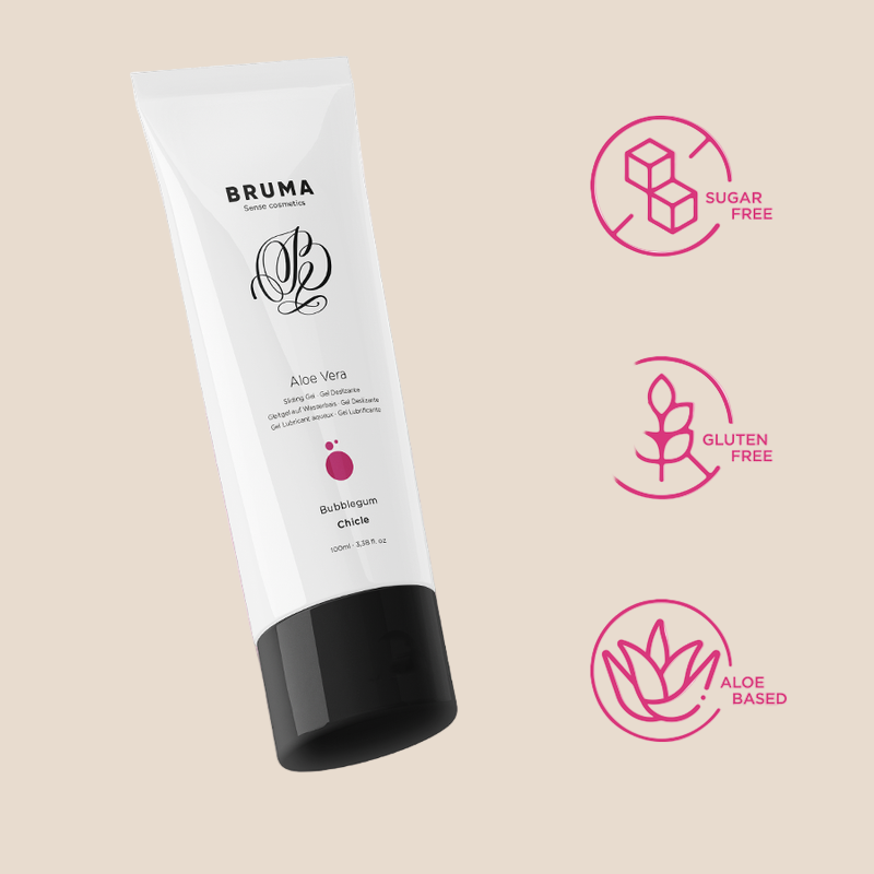 BRUMA - GEL DESLIZANTE DE ALOE VERA SABOR BUBBLEGUM 100 ML-3