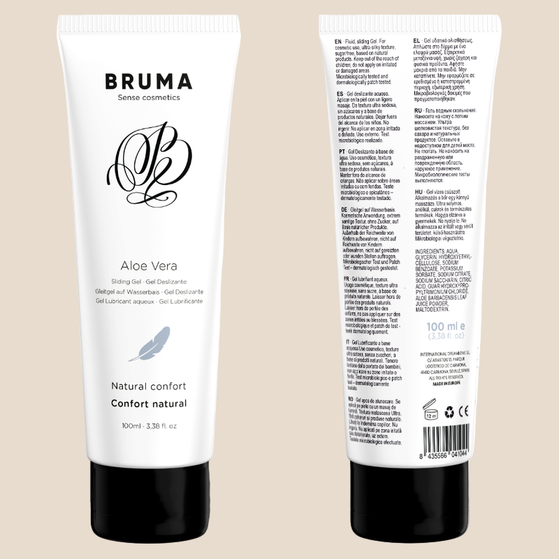 BRUMA - GEL DESLIZANTE DE ALOE VERA NATURAL CONFORT 100 ML-0