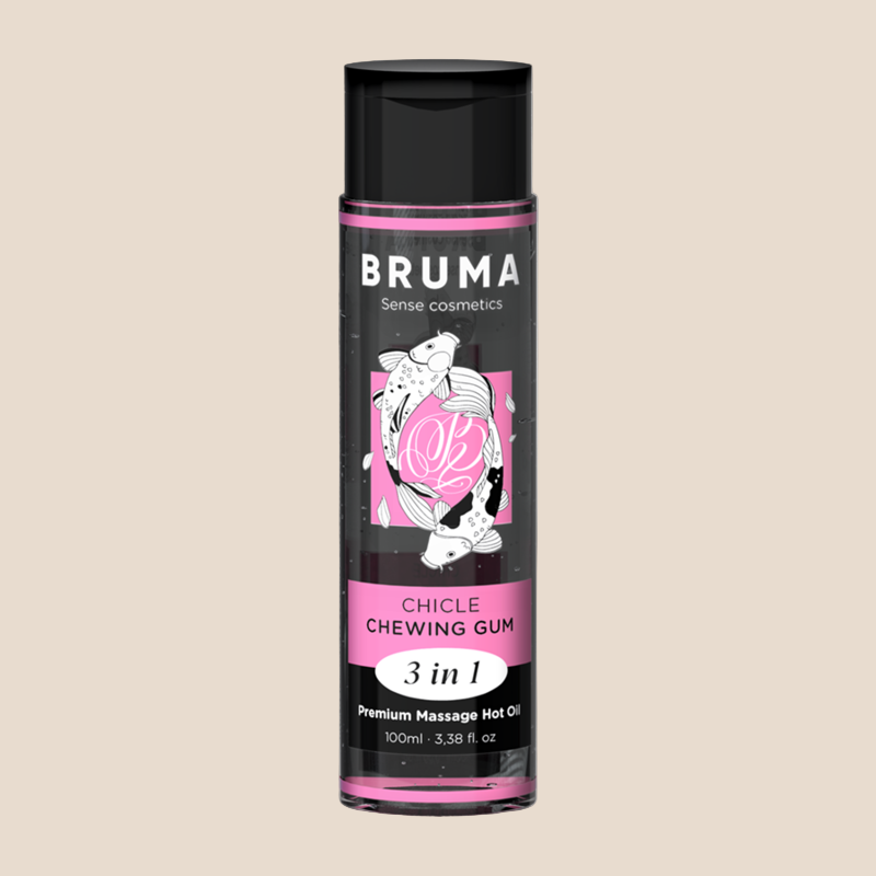BRUMA - ÓLEO DE MASSAGEM PREMIUM EFEITO CALOR SABOR GOMA 3 EM 1 - 100 ML-1