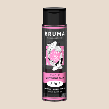 BRUMA - ÓLEO DE MASSAGEM PREMIUM EFEITO CALOR SABOR GOMA 3 EM 1 - 100 ML-1