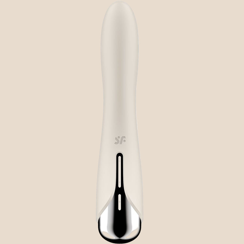 SATISFYER - VIBRADOR ROTADOR BEGE SPINNING VIBE 1 G-SPOT BEIGE-1
